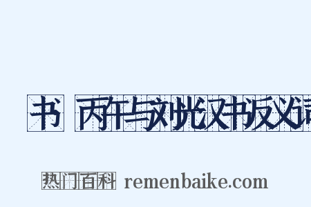 訄书·丙午与刘光汉书反义词是什么意思的图片